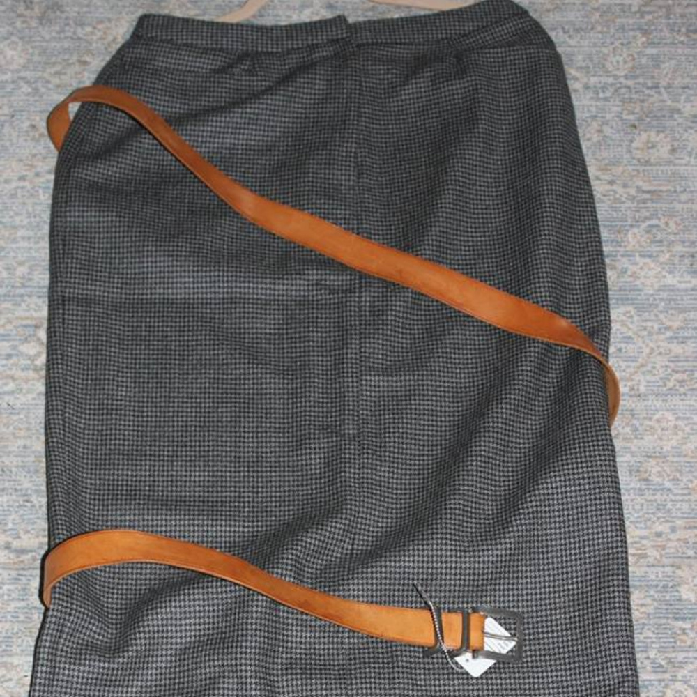 Ralph Lauren wool houndstooth skirt